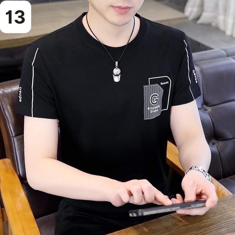 Áo phông nam tay ngắn cổ tròn, Áo thun nam cotton lạnh co giãn 4 chiều mặc thaoir mái 4 mùa AOTHU _VAKAS