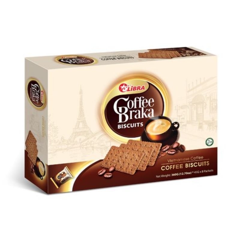 Bánh cà phê Braka Libra 360 gram