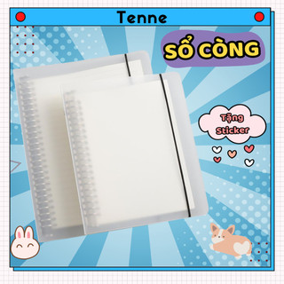 Sổ còng sắt a5 b5 120 trang giấy dot, caro, line, blank tặng sticker - binder sổ còng a5 b5 kèm giấy refill
