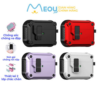 Case airpods pro và case airpods 2 Giáp Bảo Vệ với thiết kế ốp silicon bảo vệ 4 góc - Tặng kèm móc treo