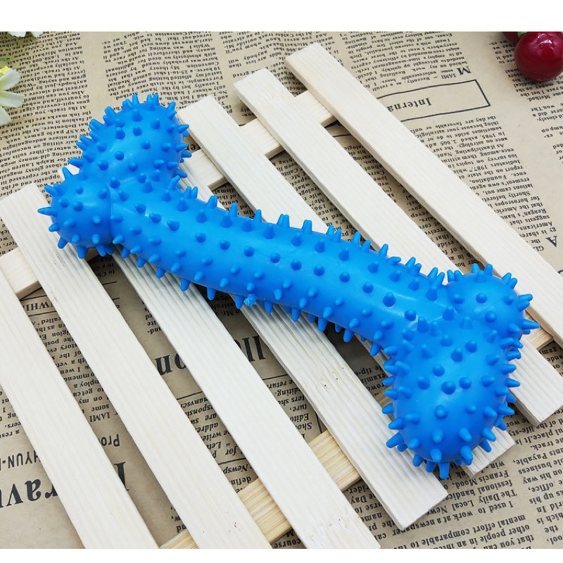 Đồ chơi xương gặm cho chó mèo, xương gặm cao su có gai, sạch răng chó mèo