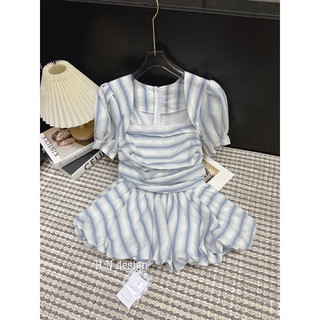 Áo sơ mi kẻ peplum (có bán chân váy bò)