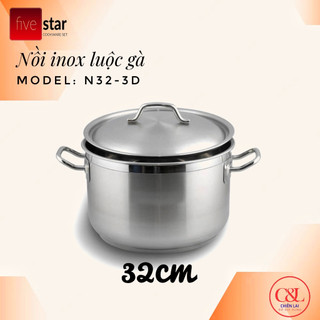NỒI LUỘC GÀ FIVESTAR 32CM ĐUN TỪ