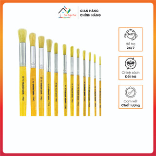 Cọ vẽ đầu tròn thanh bình số 1-> 12. chất liệu lông heo.