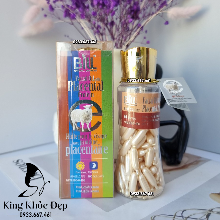 Viên Bôi Nhau Thai Cừu Bơ 90 Viên (Chống Nắng SPF/15)