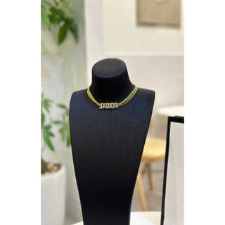 Choker xích jadior đính đá sét vòng cổ và bông tai xinh dây chuyền nữ đính đá cao cấp sang chảnh