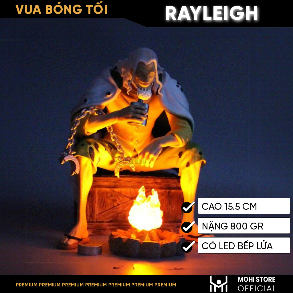 - Mô Hình OnePiece Mô Hình Rayleigh vua bóng tối, có hộp màu