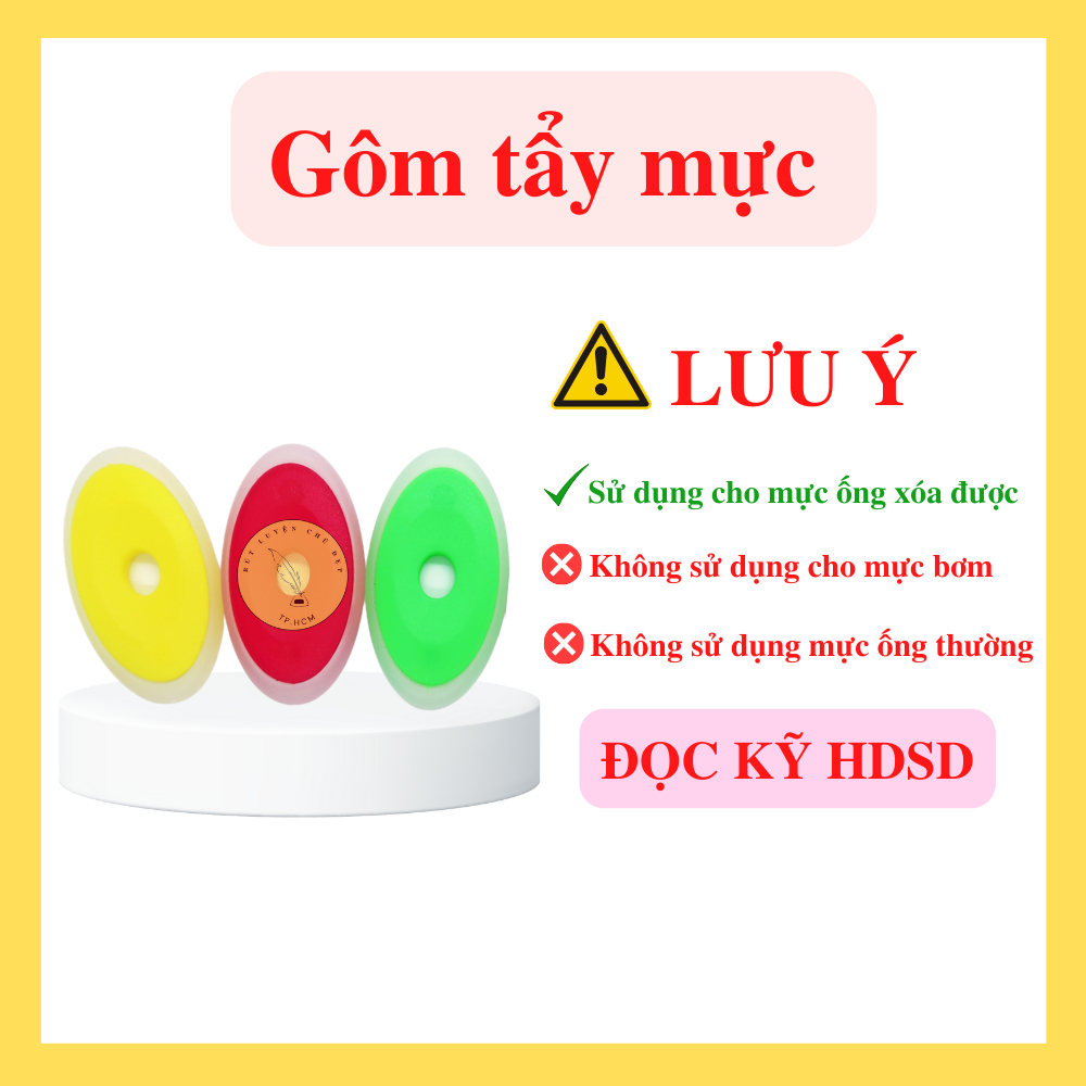 Cục gôm tẩy xóa mực