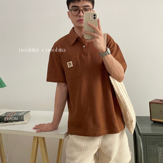 Noobita - áo thun polo tổ ong 8018