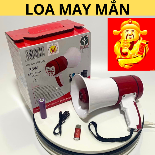 Loa 35w cầm tay bán hàng rong may mắn hiệu quả cao công suất lớn phóng xa