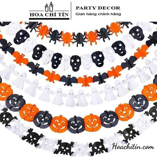Dây treo trang trí tiệc Halloween phụ kiện trang trí sticker dán tường