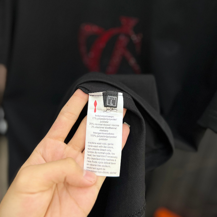 Áo thun cotton lạnh 250gsm Bản đính đá của nhà loubou phong cách cho cả nam và nữ