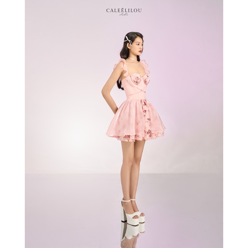 Caleelilou - Đầm hoa nhí Cerise