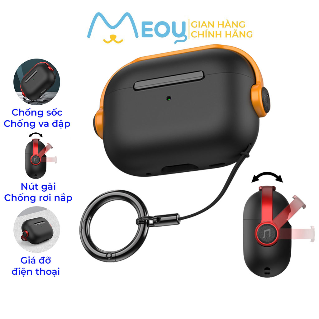 Case airpod pro Cherry, Flower và Peach cho airpods 1/2/3/Pro, vỏ bảo vệ tai nghe, chống sốc và ngăn bụi - Mèo Ú