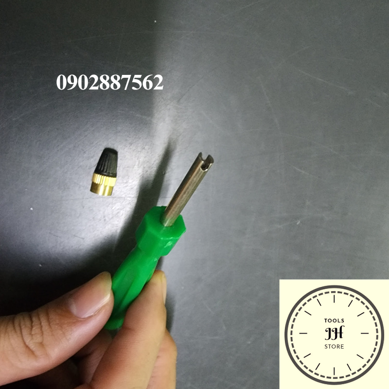 Tua vít tháo lắp lõi van bánh xe hơi xe máy/xe đạp
