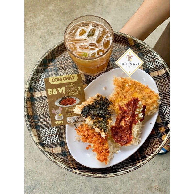 CƠM CHÁY ĐỦ 11 VỊ GÓI 100G - Rong Biển, Chà Bông, Khô Gà, Khô Bò, Khô Heo, Mực Tomyum,Mực Bơ,Gà Chanh,Gà Quay