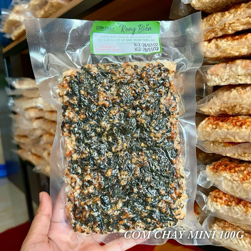 CƠM CHÁY ĐỦ 11 VỊ GÓI 100G - Rong Biển, Chà Bông, Khô Gà, Khô Bò, Khô Heo, Mực Tomyum,Mực Bơ,Gà Chanh,Gà Quay