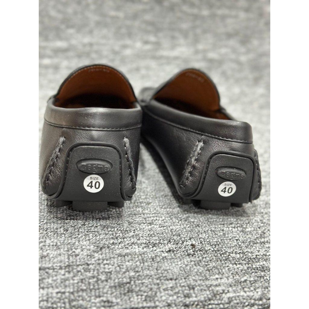 Giày Lười Nam Mũi Tròn Màu Trơn HOÀI TRANG 100% Da Thật Cao Cấp Thiết Kế Sang Trọng