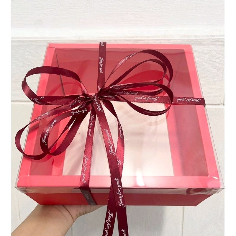 Hộp quà Vuông nắp Mica với nhiều màu siêu đẹp dùng đựng Quà, Mỹ Phẩm.
