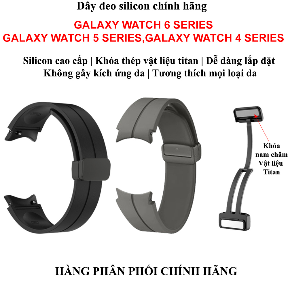 Dây đeo silicon chính hãng Samsung Galaxy Watch 5 Pro/Galaxy Watch 5/Galaxy Watch 5