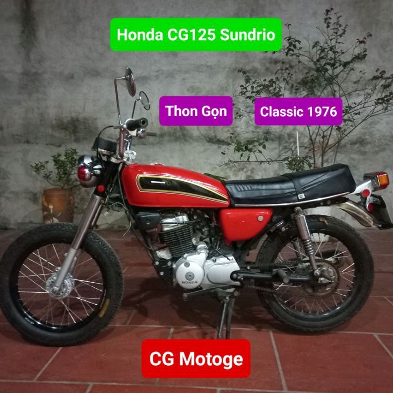 Cốp Tròn Moto Classic CG125 1976  Độ Chế nhiều Dòng Xe