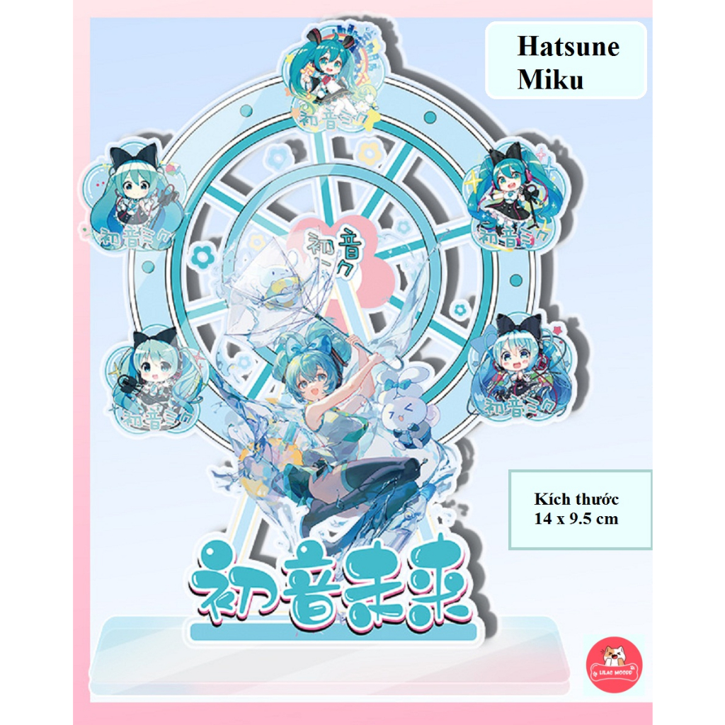 Mô hình Standee Hatsune Miku bánh xe đu quay