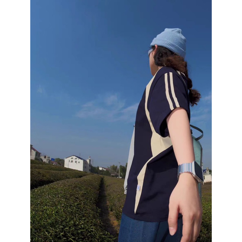 Áo thun Raglan tay lỡ Unisex Blockcore form rộng chất cotton, áo phông nam nữ giá rẻ áo cộc tay cổ tròn cho học sinh GTM
