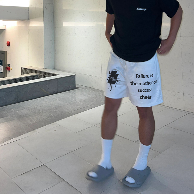 Quần Thun Ngố Nam Họa Tiết Nổi Bật Dáng Ngắn HeiLit Short Nỉ Đùi Dày Dặn Có Túi Kết Hợp Dây Rút