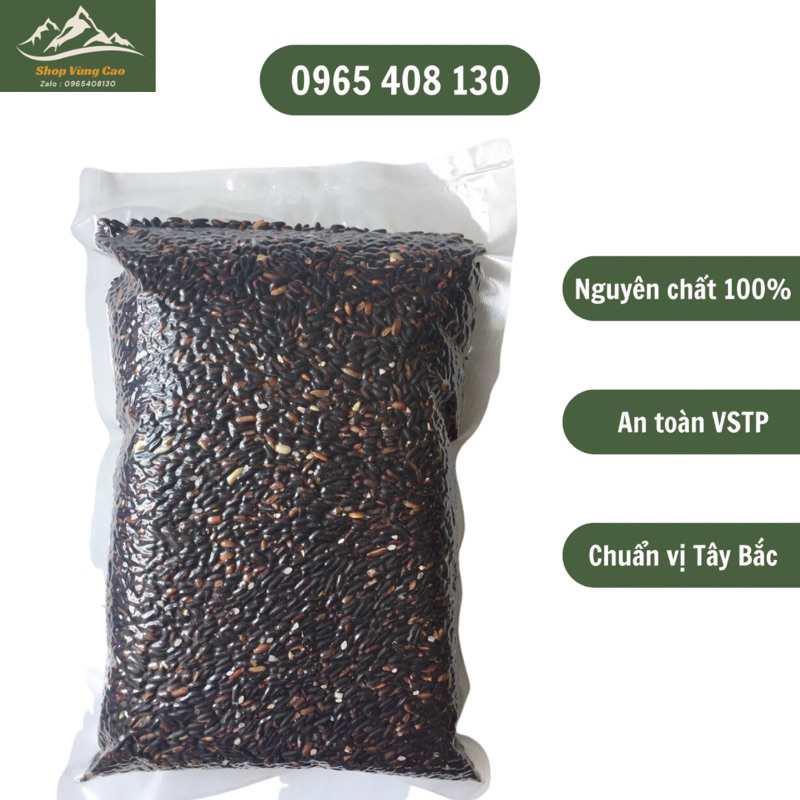 Combo 3kg Gạo Nếp Cẩm Dân Trồng Tây Bắc Thơm Ngon