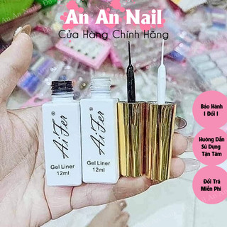 Gel Cọ Nét Aifer Chai 12ml , Gel Vẽ Móng - Cọ nét gel, cọ nét siêu mảnh chính hãng Aifer