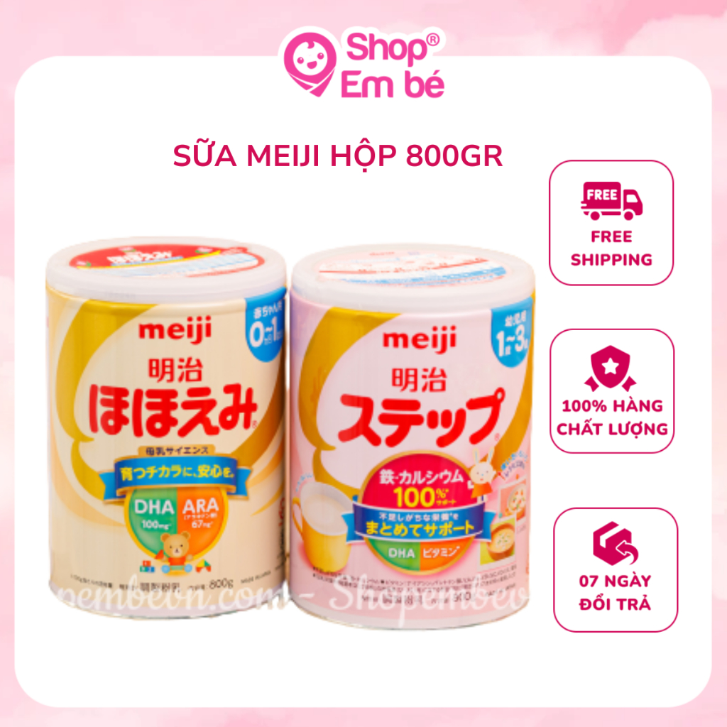 Sữa Meiji Nội Địa Nhật Lon 800gr DATE MỚI