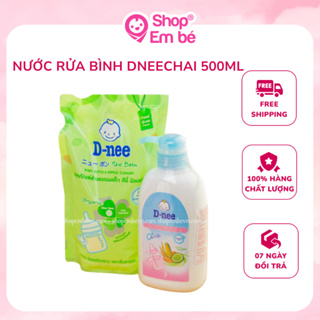 Nước Rửa Bình Sữa Dnee 500ml, Súc Bình Rửa Núm Ti Dnee Chai Nhựa