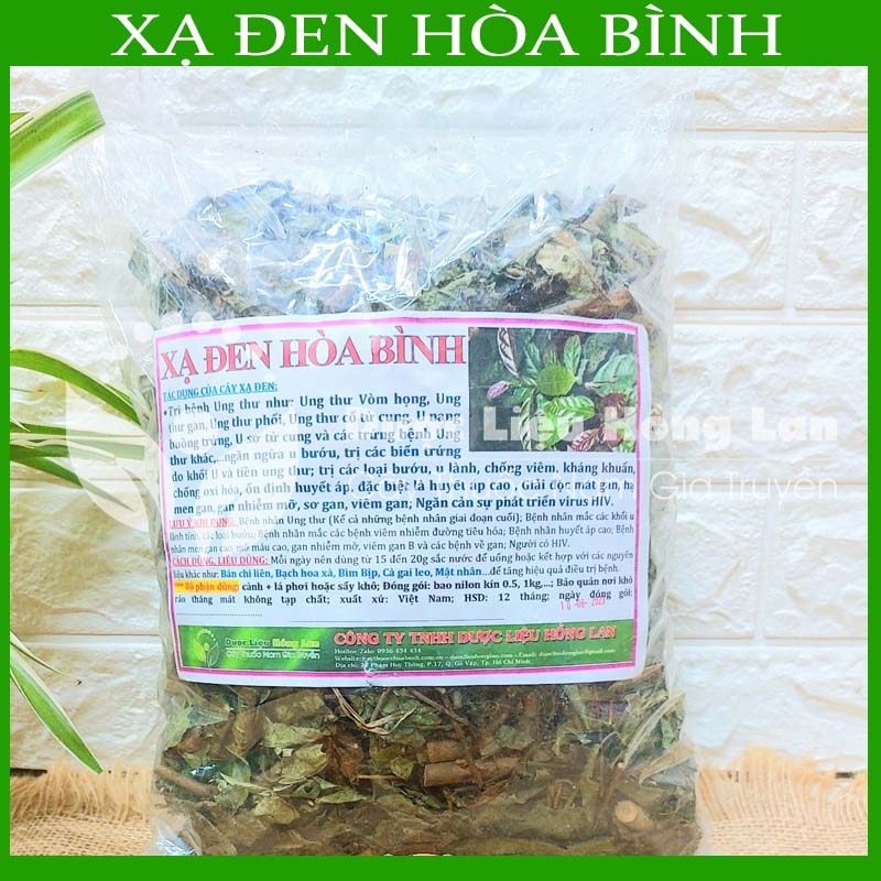 Thảo dược CÂY XẠ ĐEN HÒA BÌNH sạch khô đóng gói 500g - congtyduoclieuhonglan