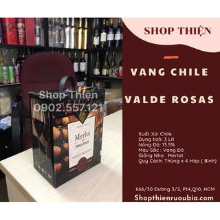 Vang đỏ chile valdes rosas merlot đỏ 3 lít-vang đỏ