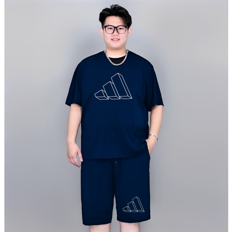 Bộ Quần Áo thể thao Nam ngắn tay 22kg đến Bigsize 118kg thun lạnh co giãn mát không xù lông kiểu Hàn Quốc