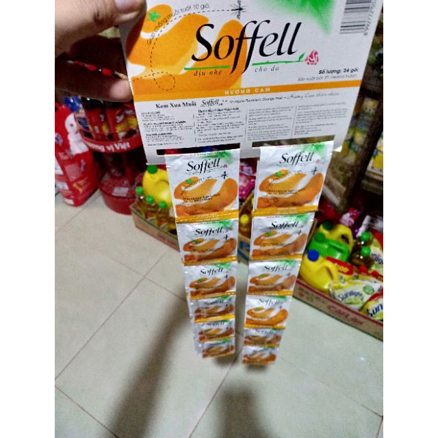 Combo Dây 12 Gói Kem Xua Muỗi Soffell - Gói 6ml