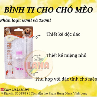 Bình ti bình sữa chó mèo sơ sinh