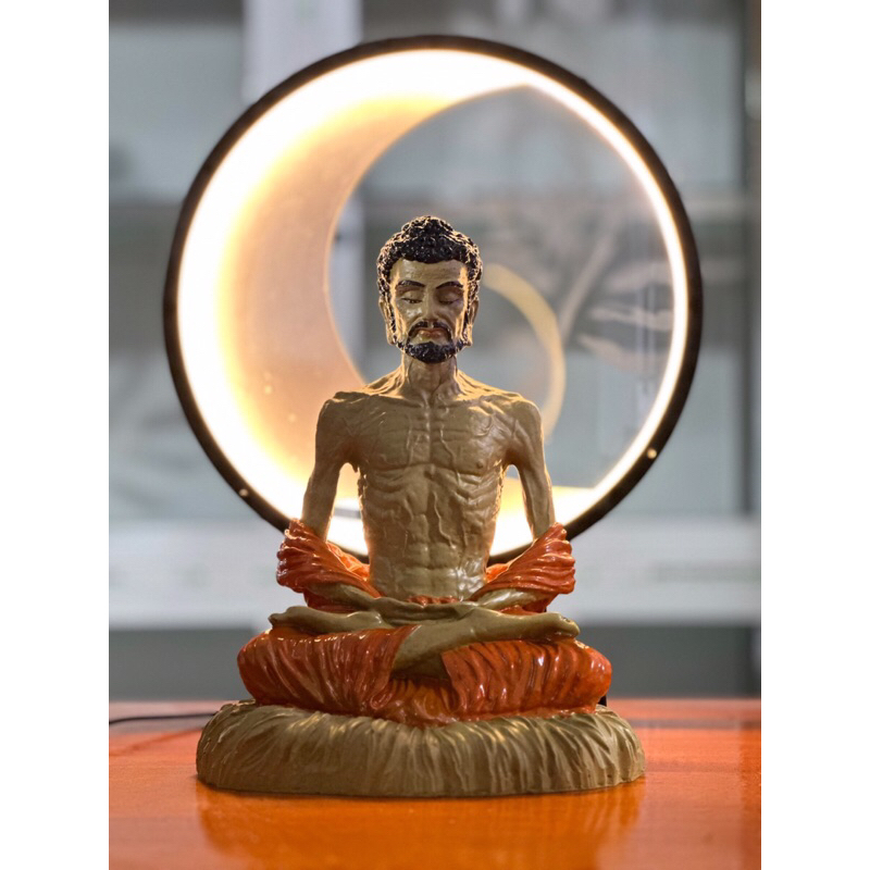 Tượng Phật Thích Ca Khổ Hạnh 30 CM , thờ cúng, Trưng Bài Phong Thủy