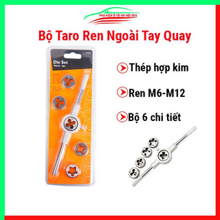 Bộ taro ren ngoài tay quay và 5 chi tiết tạo ren M6-M12 chuyên dụng cao cấp