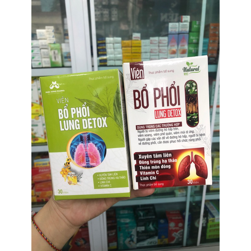 Siro Bổ Phổi Bổ Phế Lung Detox Chiết Xuất Thảo Dược Kim Ngân Xuyên Tâm Liên Hoa Cam Thảo Ke