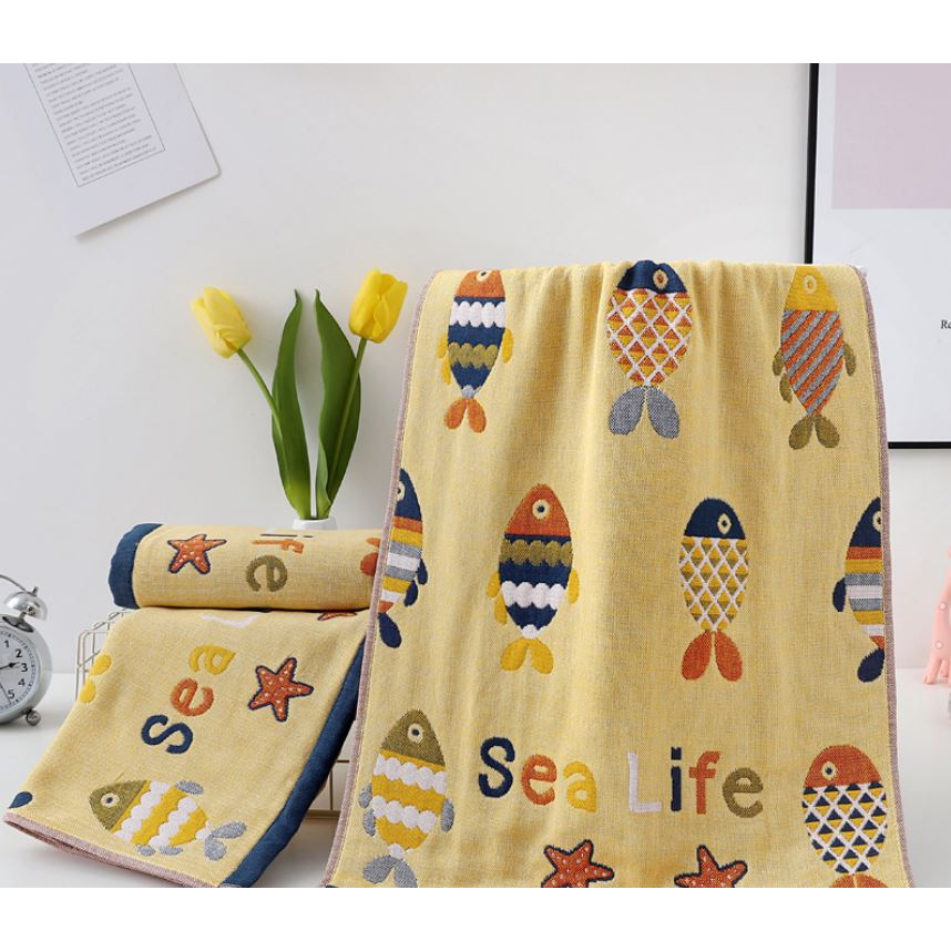 🌺Khăn mặt sợi tre Organic Nature100% siêu mềm