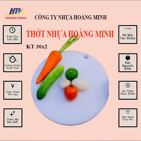 Thớt nhựa gia đình 30 dày 2cm,nhà hàng, khách sạn / thớt nhựa công nghiệp D30 dày 2cm