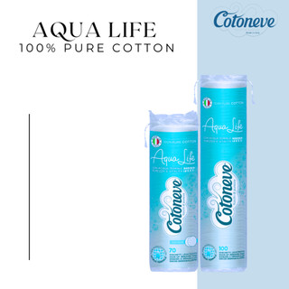 Bông tẩy trang Cotoneve may viền, dập nổi AQUA LIFE - COTONEVE