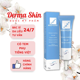 Gel làm mờ sẹo kelo-cote sẹo lồi lõm lâu năm 15gr - derma skin