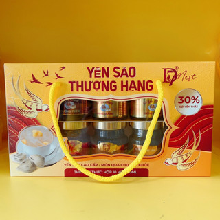 Lốc 10 hũ tổ yến chưng sẵn thơm ngon bổ dưỡng - D7 nest. Yến sào chưng sẵn cao cấp D7nest
