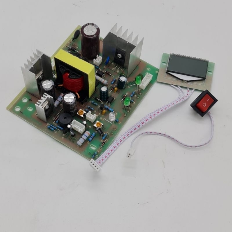 Mạch Sạc Acquy 12V-24V Dòng Sạc 10A Có Màn Hình Hiển Thị