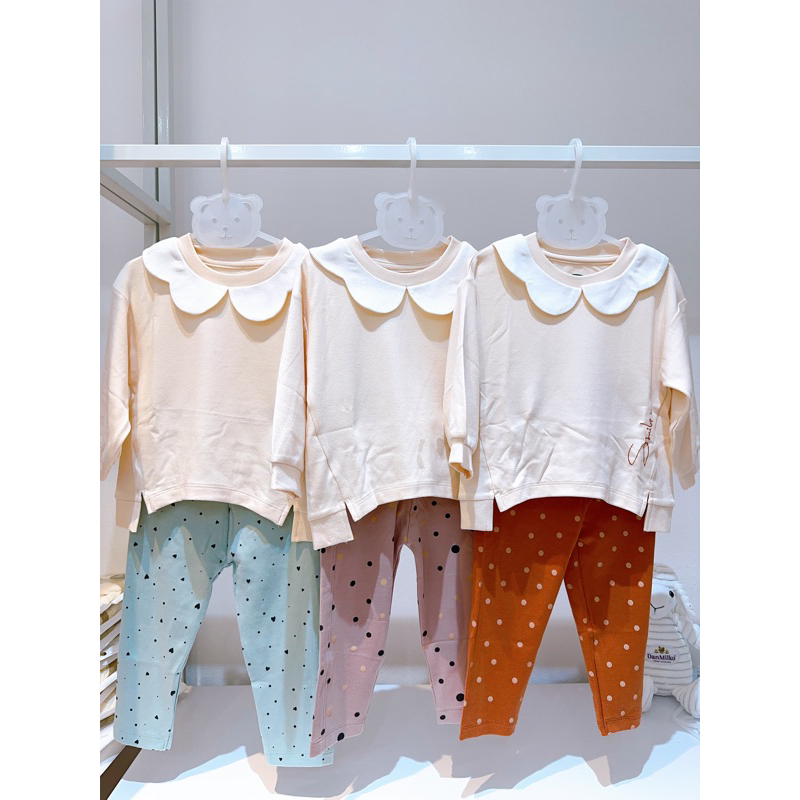 Bộ dài tay nỉ cotton bé gái Uala Rogo đủ size ( ảnh thật )