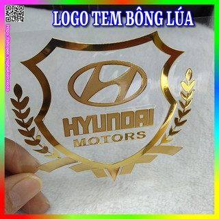 Logo tem bông lúa trang trí xe ô tô các hãng xe