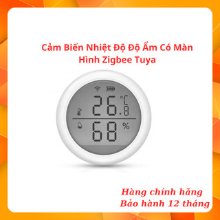 Cảm biến nhiệt độ và độ ẩm Tuya Zigbee có màn hình LCD
