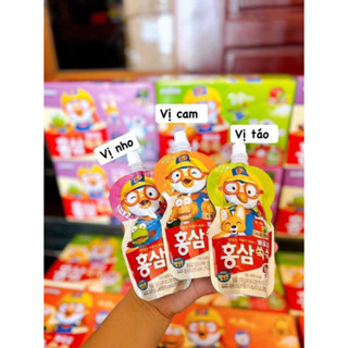 Nước uống hồng sâm Pororo 100ml nội địa Hàn Quốc tốt cho sức khoẻ -  hàng Hàn chính hãng